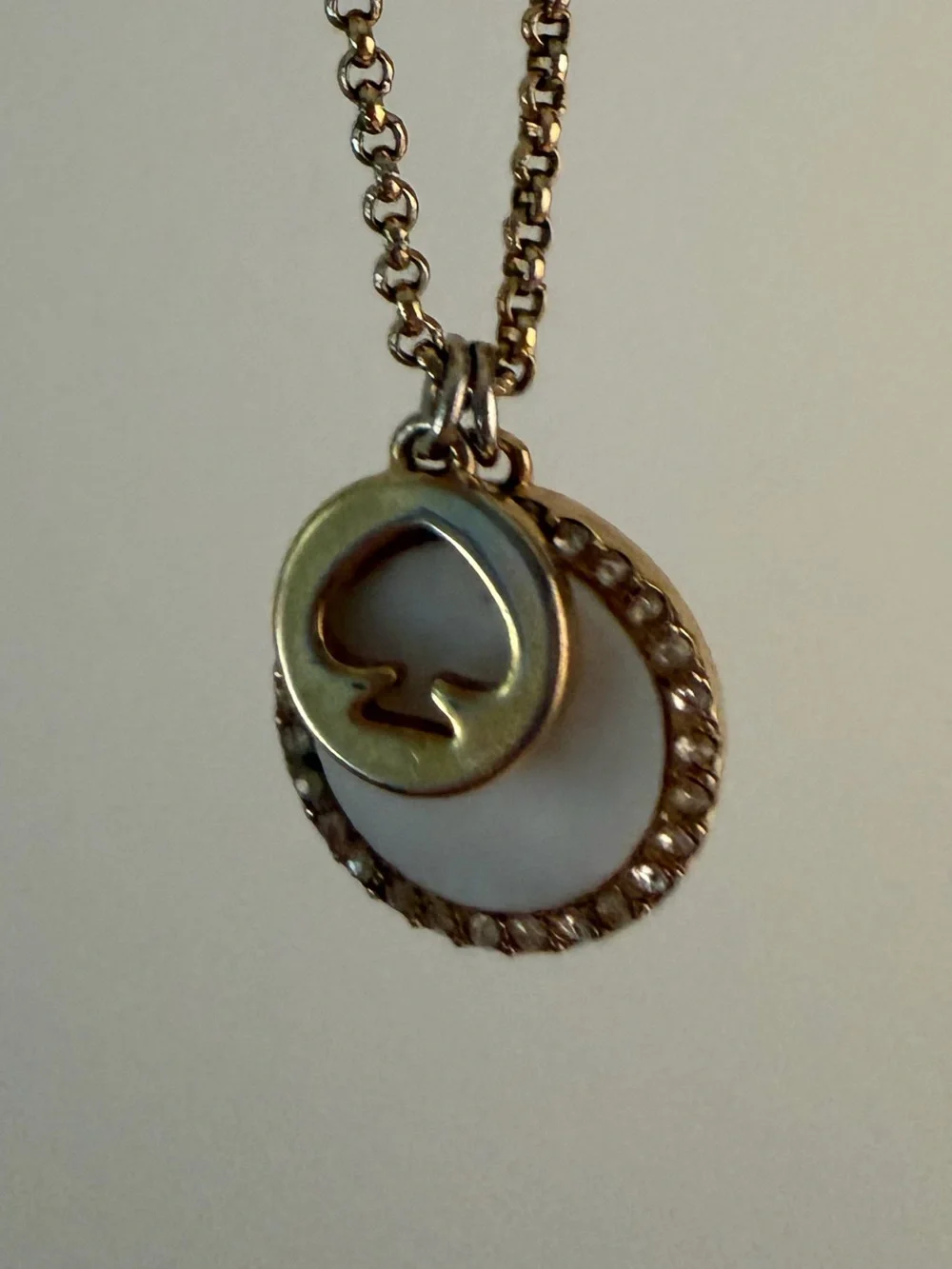 kate spade Gold Double Circle Pendant Necklace